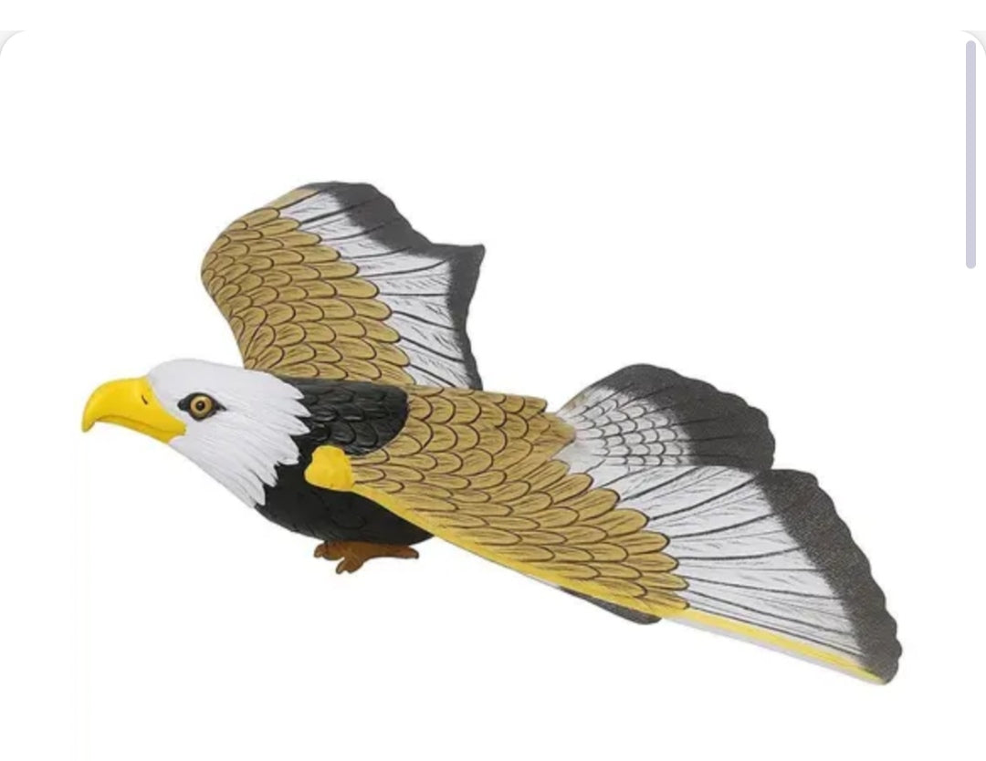 Realistic Flying Eagle Bird Toy with Spread Wings